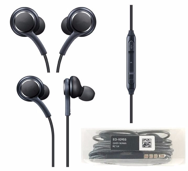 Samsung AKG Écouteurs intra-auriculaires filaires 3,5 mm avec boutons de volume et micro Samsung AKG Écouteurs intra-auriculaires filaires 3,5 mm avec boutons de volume et micro